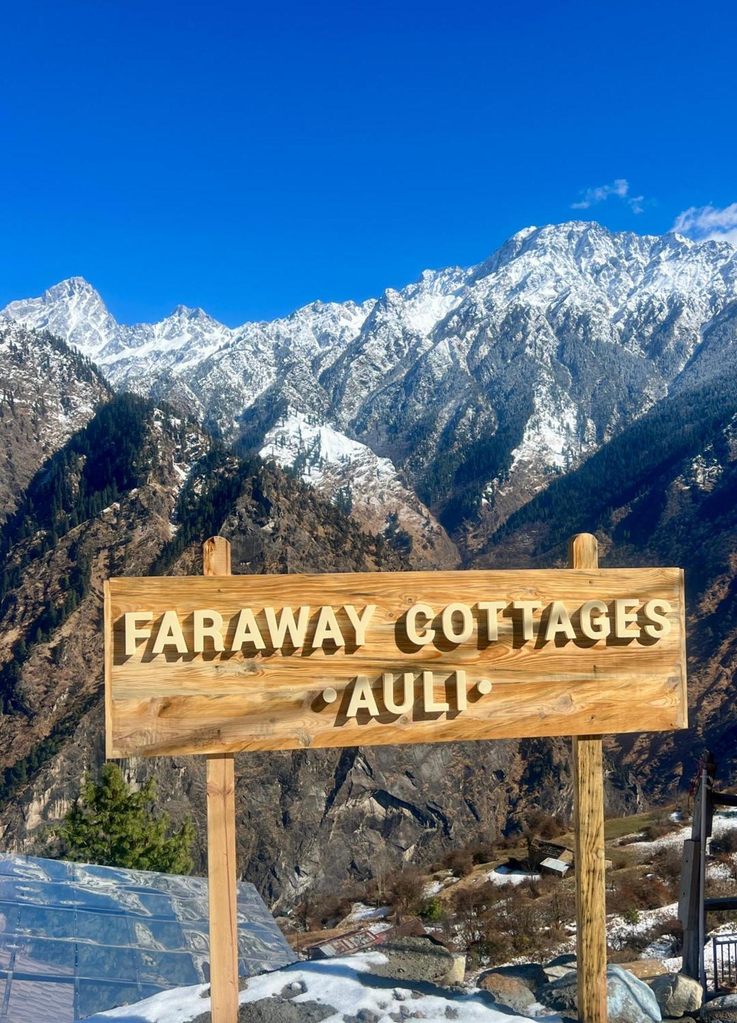 Faraway Cottages, Auli Joshīmath Esterno foto